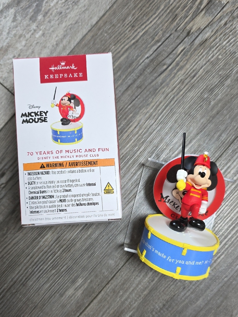 2025 Hallmark Keepsake | Mickey Mouse Club House"70 Years of Music and Fun" *NIB